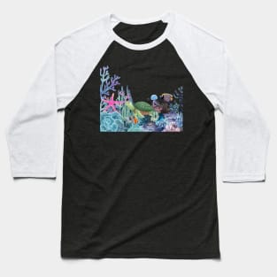 Coral Reef Sea Life Baseball T-Shirt